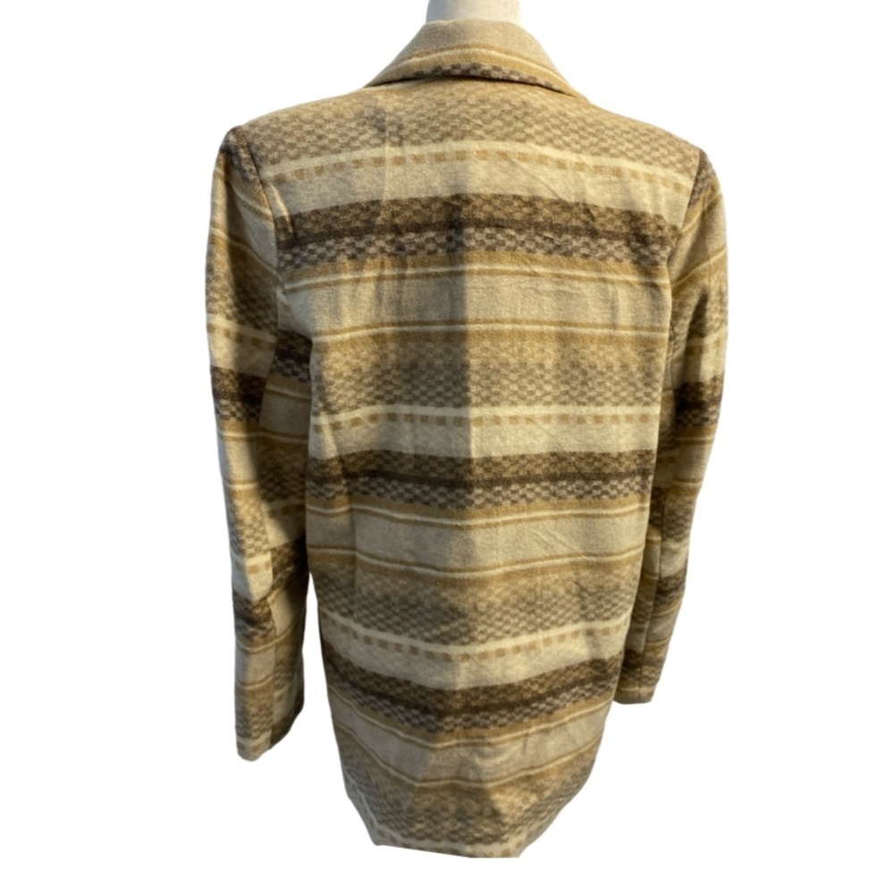 Braetan Vintage Wool Blend Neutral
Tone Single Button Blazer Size Small Pit 21 - Picture 8 of 14